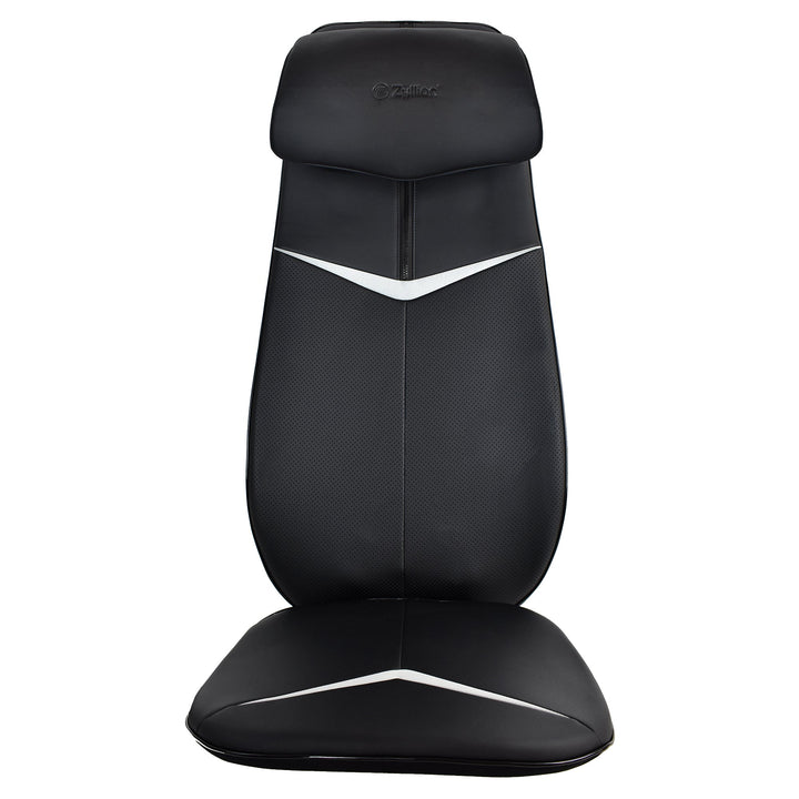 Zyllion Shiatsu Neck and Back Massager Cushion Pad for Chair with Heat and Remote (ZMA-33)
