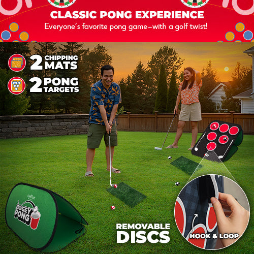 Bogey Pong | 3-in-1 Backyard Golf Pong Game Set