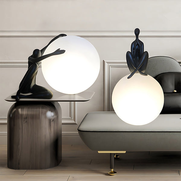 Orb Modern Sculpture Lamp Art Decor Brookstone