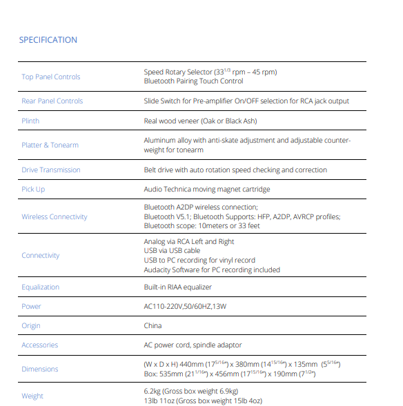 uStream TT2: Wireless Vinyl