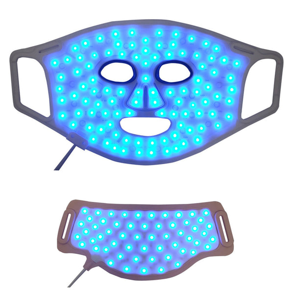 VISISPEC LED Light Therapy Silicone Face and Neck Mask Set Brookstone