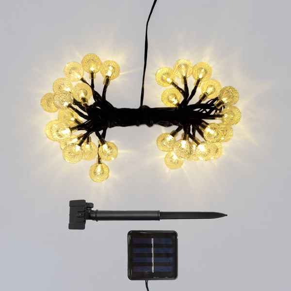 Solar Powered Crystal Ball String Lights