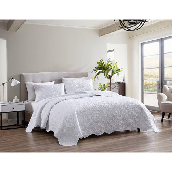 Ivy 3 Piece Bedspread Set Brookstone
