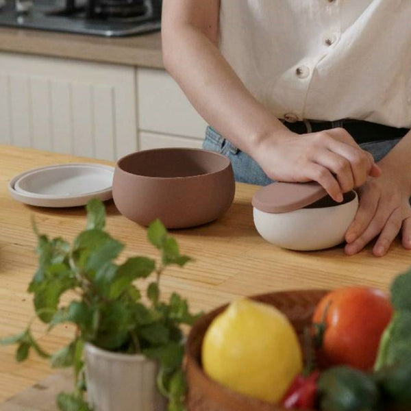 Besovida Triple Set of Silicone Bowls Brookstone