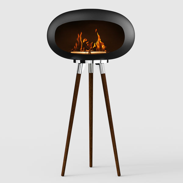 Tripod Indoor & Outdoor Portable Ethanol Fireplace Brookstone