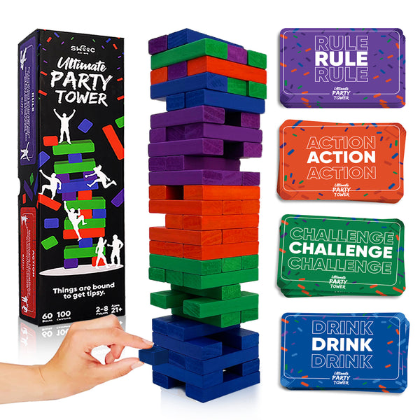 Ultimate Party Tower Game | Brookstone