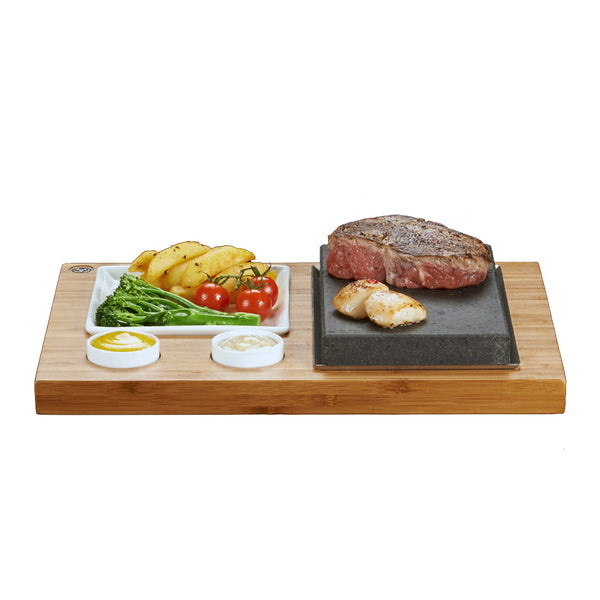 Good Cooking Steak Stone Deluxe Serving Set from Camerons Products