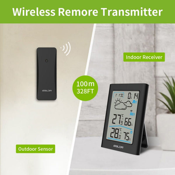 BALDR Indoor/Outdoor Wireless Weather Station With Sensor Brookstone