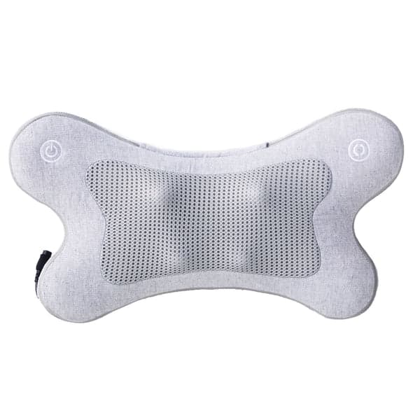 Nuvomed Neck Lumbar Massage Pillow 18in X 13in Geay & Green BATTERY
