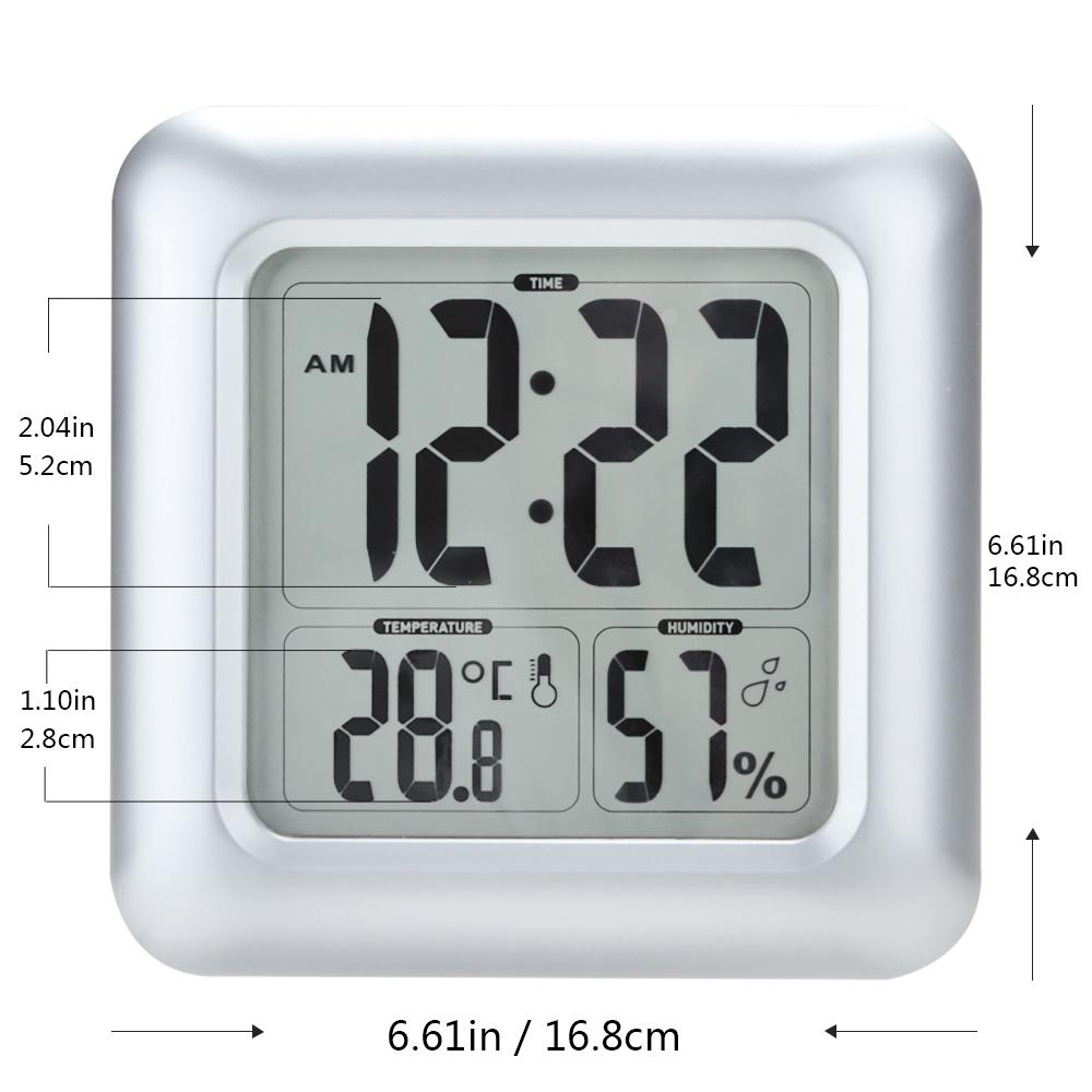 BALDR Waterproof Digital Shower Clock for Bathroom
