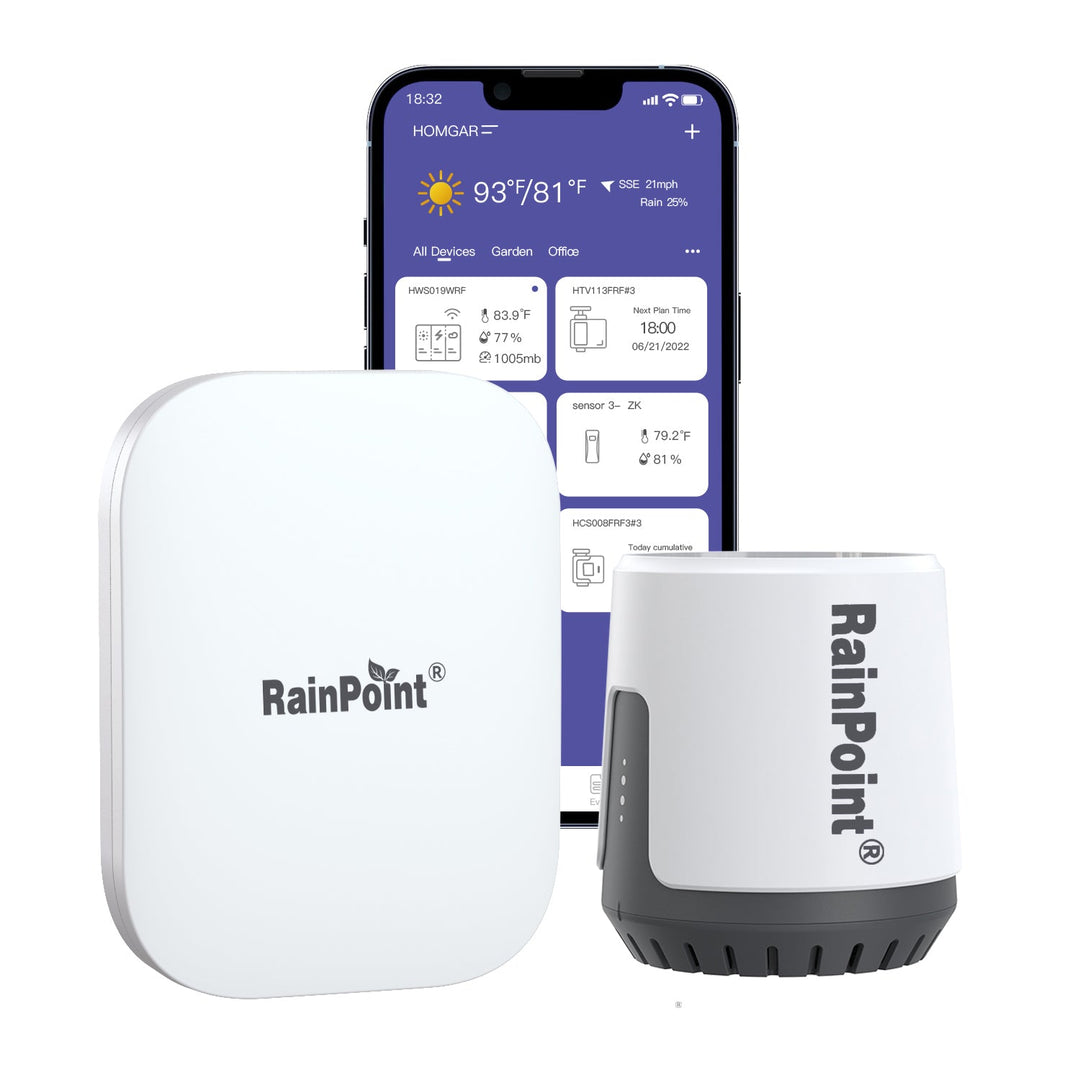 RainPoint Wireless Wi-Fi Digital Rain Gauge with Gateway Hub