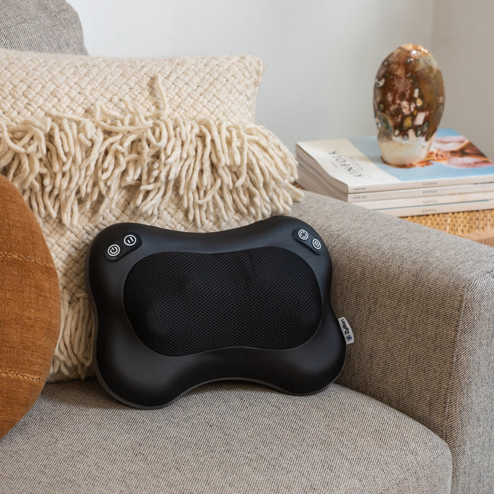 Rechargeable Shiatsu Back and Neck Massager Pillow with Heat