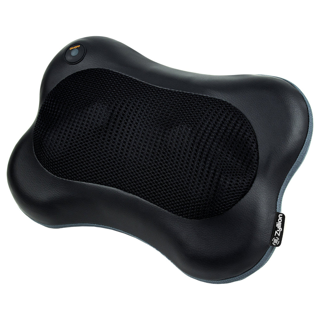 Rechargeable Shiatsu Back and Neck Massager Pillow with Heat (ZMA-13RB) by Zyllion