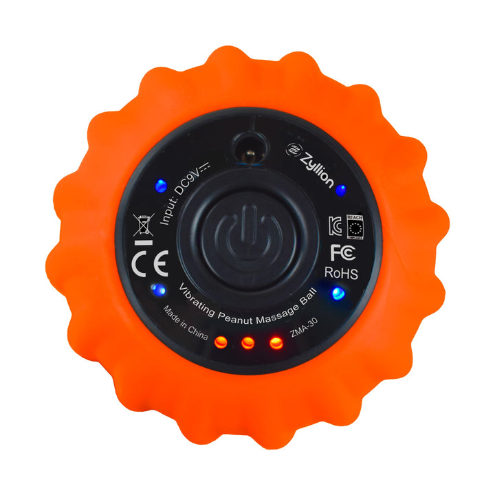 Vibrating Peanut Massage Ball Roller with 4 Intensity Levels (ZMA-30) by Zyllion