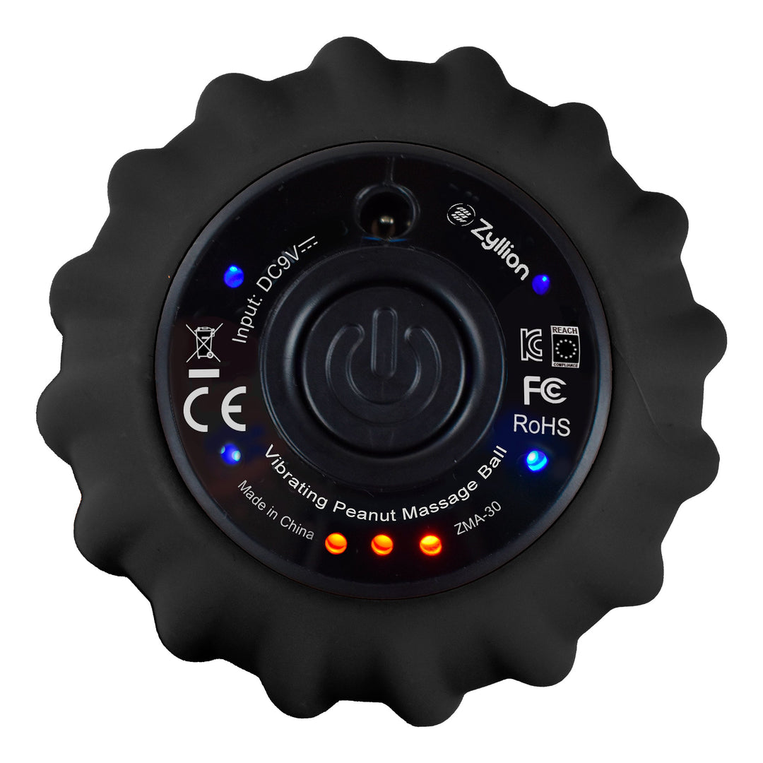 Vibrating Peanut Massage Ball Roller with 4 Intensity Levels (ZMA-30) by Zyllion