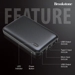 Brookstone Carbon Fiber 5000mah Power Bank