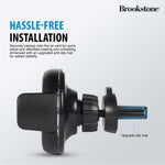 Brookstone QC Rapid Wireless Charging Car Vent Mount