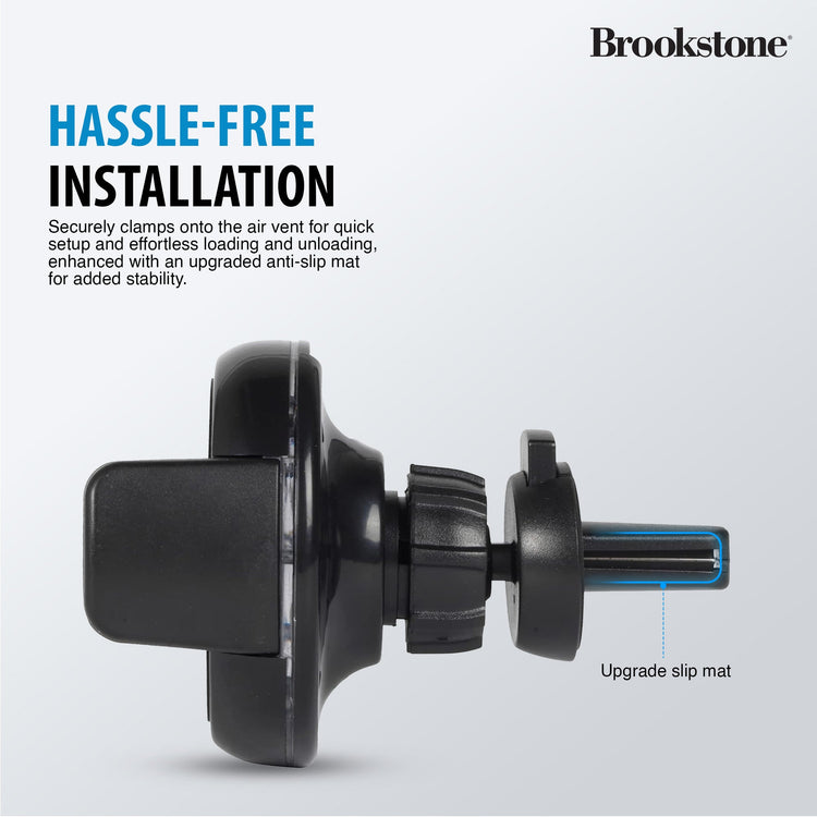 Brookstone QC Rapid Wireless Charging Car Vent Mount