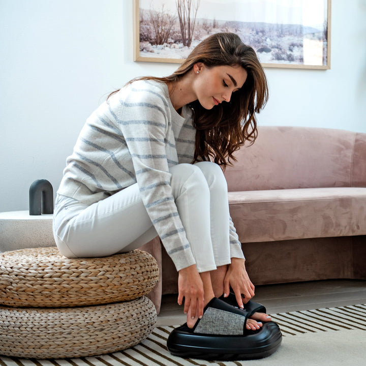 Zyllion Shiatsu Foot Massager with Heat, 2 Speeds and 3 Intensity Modes (ZMA-31)