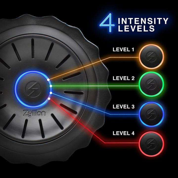 Vibrating Foam Roller with 4 Intensity Levels (ZMA-22) by Zyllion
