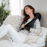 Zyllion Rechargeable Shiatsu Back and Neck Massager with Heat, 3 Speed Levels and Rotation Change (ZMA-28RB)