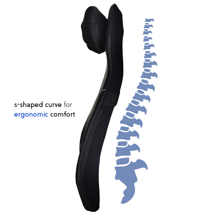 Zyllion Shiatsu Neck and Back Massager Cushion Pad for Chair with Heat and Remote (ZMA-33)