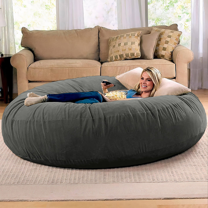 Jaxx 6 Foot Cocoon - 2-in-1 Convertible Bean Bag Bed & Large Bean Bag Chair for Adults