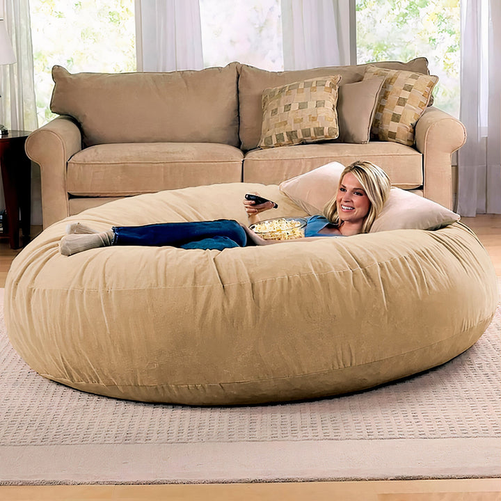 Jaxx 6 Foot Cocoon - 2-in-1 Convertible Bean Bag Bed & Large Bean Bag Chair for Adults