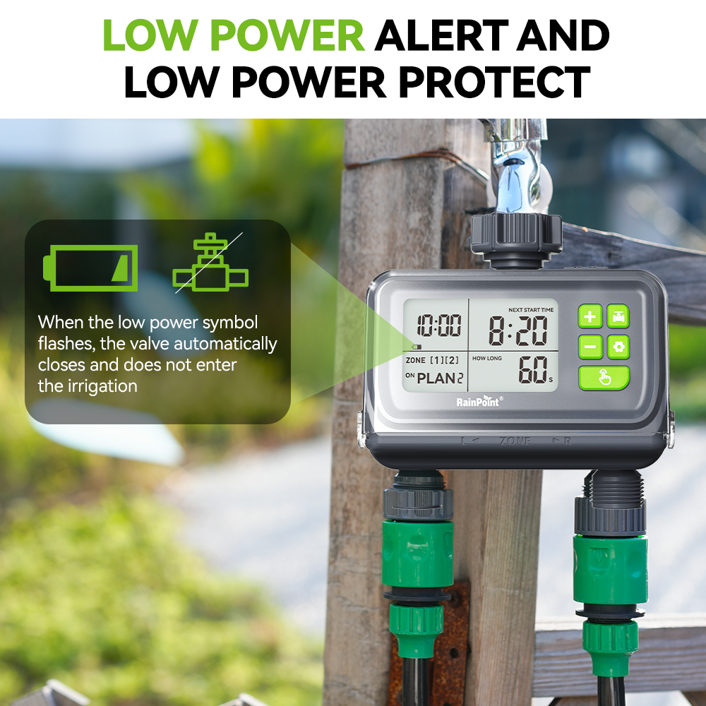 2 Zone Water Timer for Garden Hose