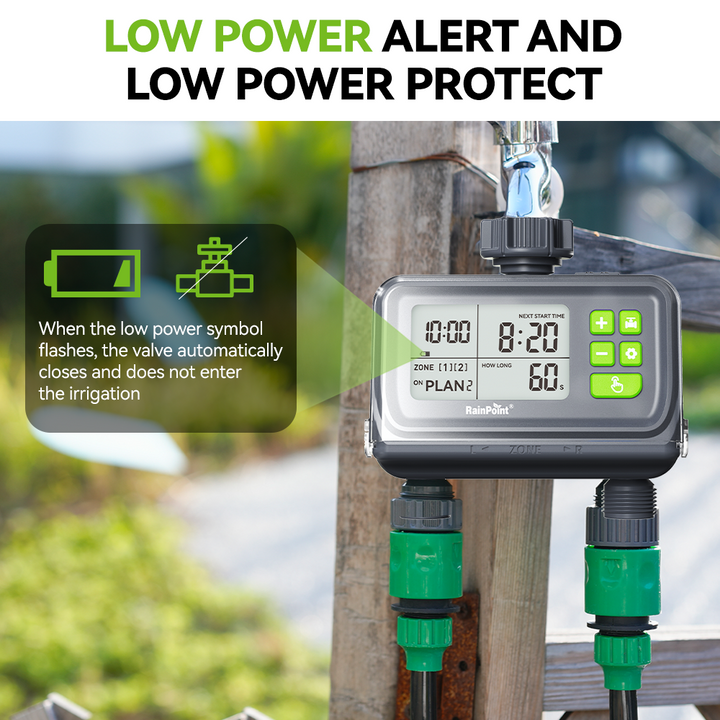 2 Zone Water Timer for Garden Hose