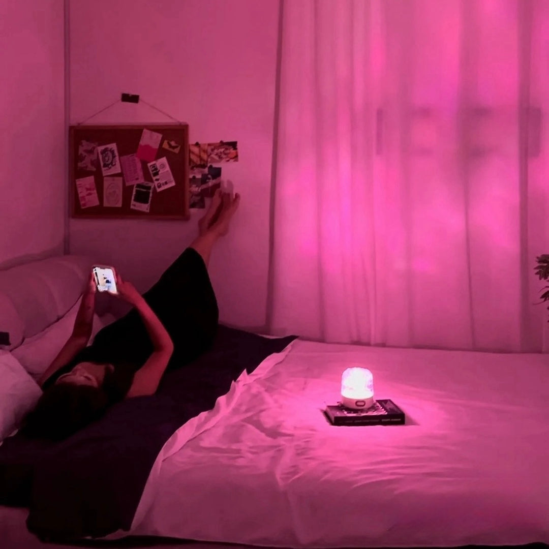 Light Theatre: Ambient Light With Stereo Speaker, Ripple Sunset Aurora Projector All-in-1 by INSPECIAL HOME