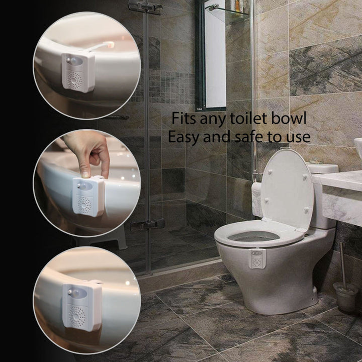 CLEAN BOWL UV Sanitizing Light for Germ Free Toilets With LED Motion Light