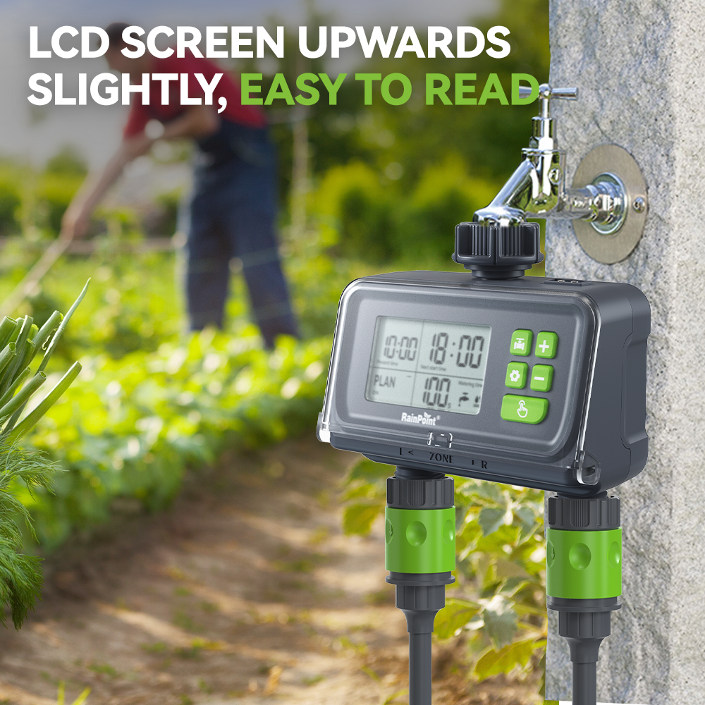 2 Zone Water Timer for Garden Hose