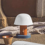 Nordic Cute Mushroom Setago Table Lamp - Dimmable Portable Quirky Nursery Light by INSPECIAL HOME