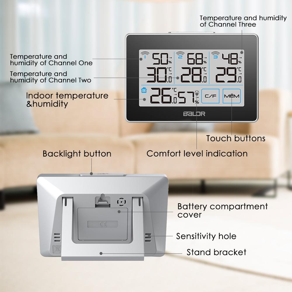 BALDR WS0317BL3 Digital Wireless Weather Station