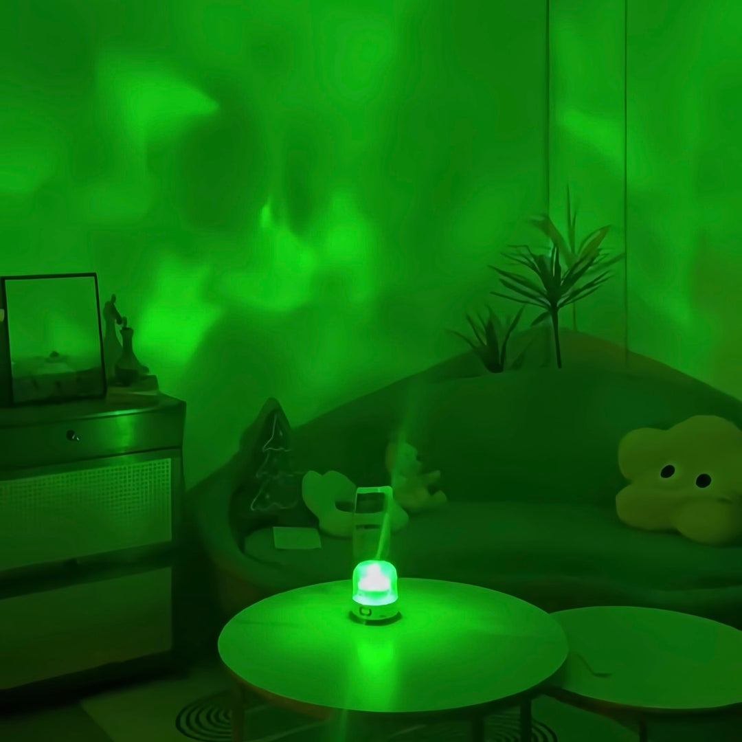 Light Theatre: Ambient Light With Stereo Speaker, Ripple Sunset Aurora Projector All-in-1 by INSPECIAL HOME