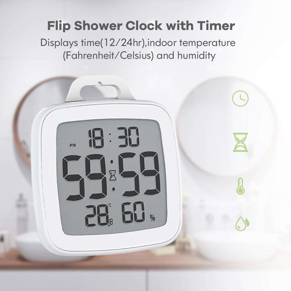 Ultimate Time Display Bundle With Alarm and Shower Clock