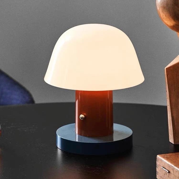 Nordic Cute Mushroom Setago Table Lamp - Dimmable Portable Quirky Nursery Light by INSPECIAL HOME