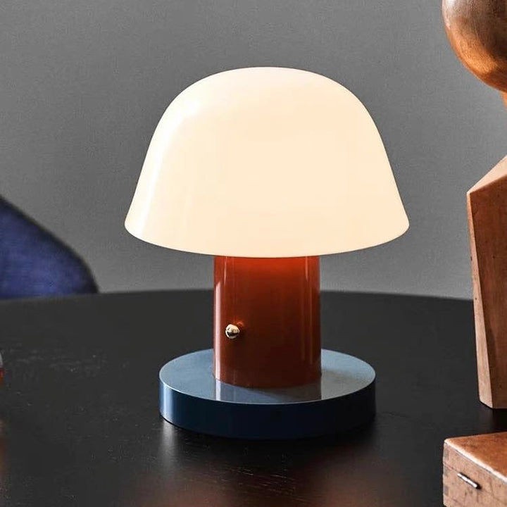 Nordic Cute Mushroom Setago Table Lamp - Dimmable Portable Quirky Nursery Light by INSPECIAL HOME