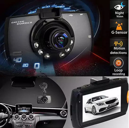 SafetyFirst HD 1080p Car Dash CamCorder With Night Vision