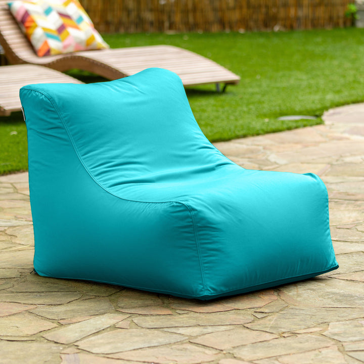 Jaxx Ponce Outdoor Bean Bag Chair - Weather Resistant Patio and Poolside Lounge Seating