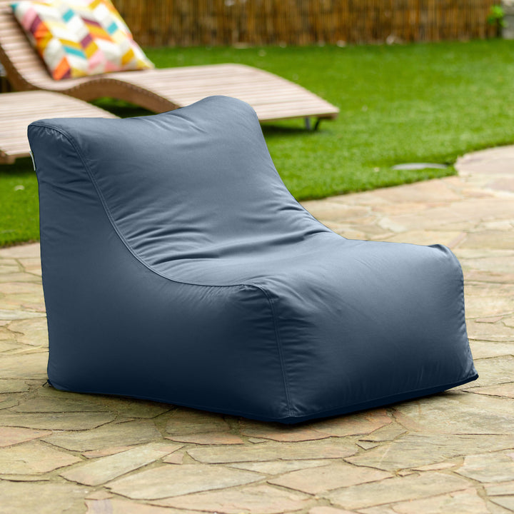 Jaxx Ponce Outdoor Bean Bag Chair - Weather Resistant Patio and Poolside Lounge Seating