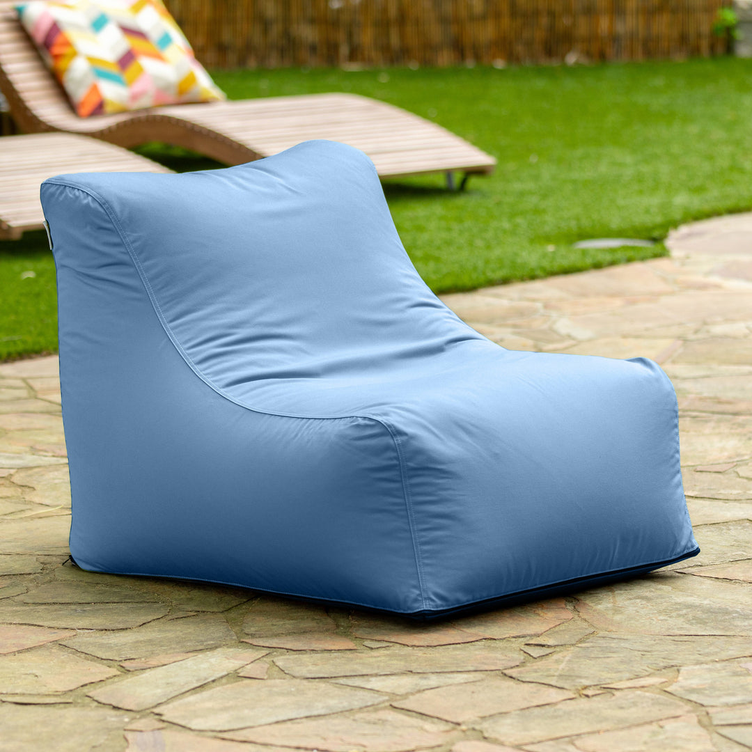 Jaxx Ponce Outdoor Bean Bag Chair - Weather Resistant Patio and Poolside Lounge Seating
