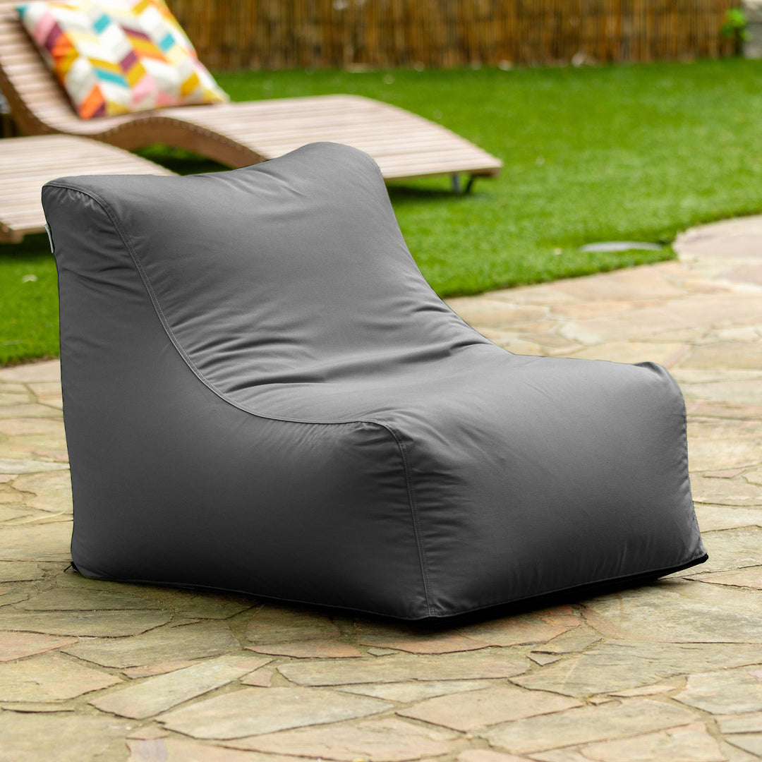 Jaxx Ponce Outdoor Bean Bag Chair - Weather Resistant Patio and Poolside Lounge Seating