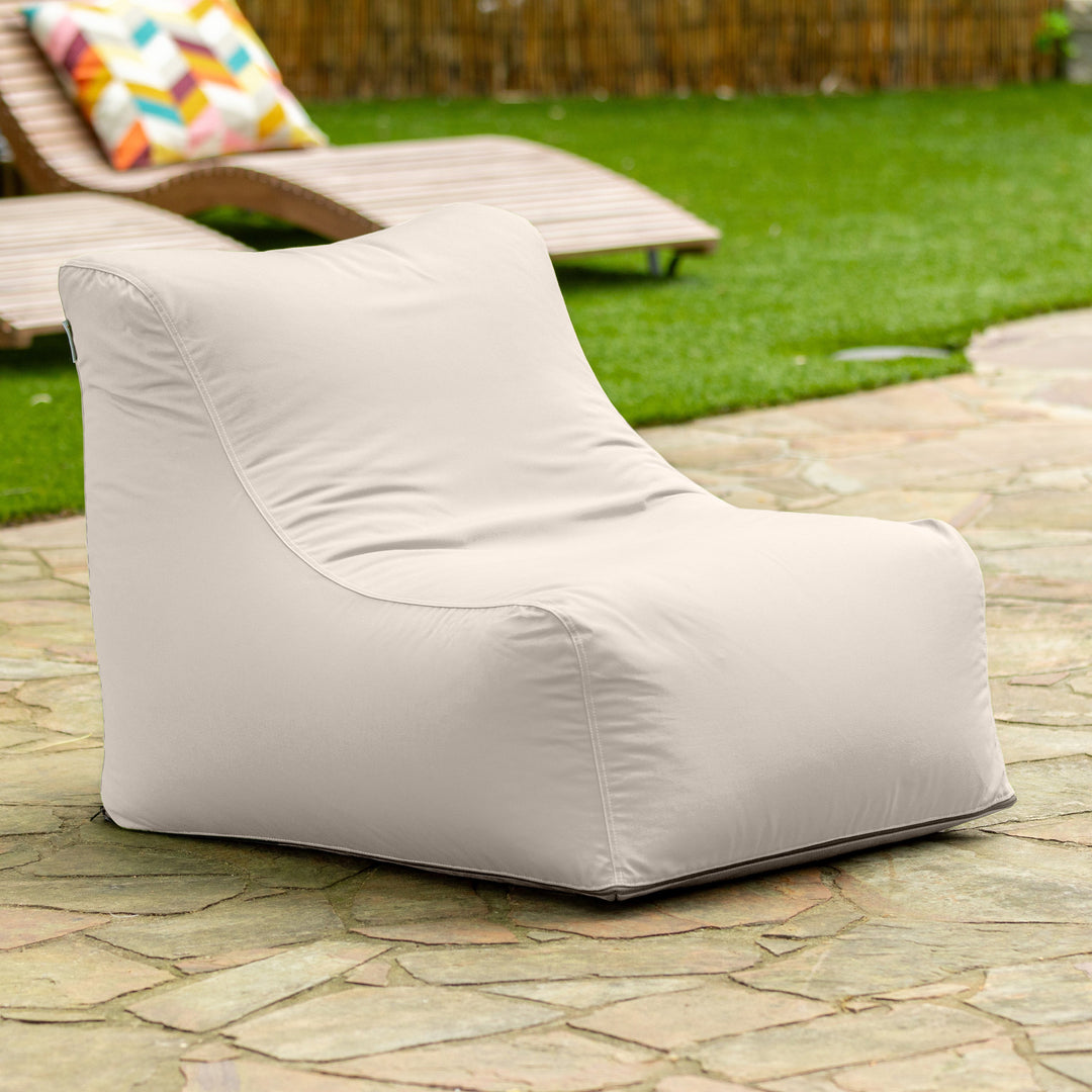 Jaxx Ponce Outdoor Bean Bag Chair - Weather Resistant Patio and Poolside Lounge Seating
