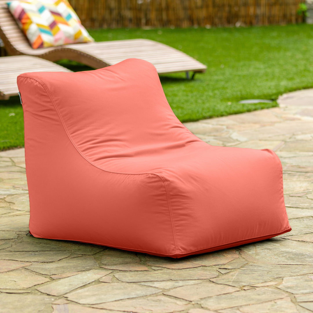 Jaxx Ponce Outdoor Bean Bag Chair - Weather Resistant Patio and Poolside Lounge Seating