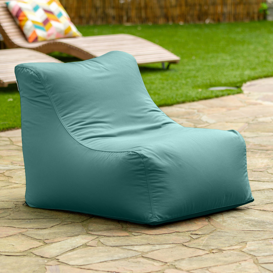 Jaxx Ponce Outdoor Bean Bag Chair - Weather Resistant Patio and Poolside Lounge Seating