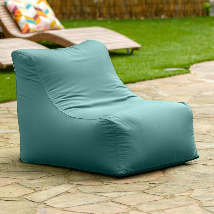 Jaxx Ponce Outdoor Bean Bag Chair - Weather Resistant Patio and Poolside Lounge Seating