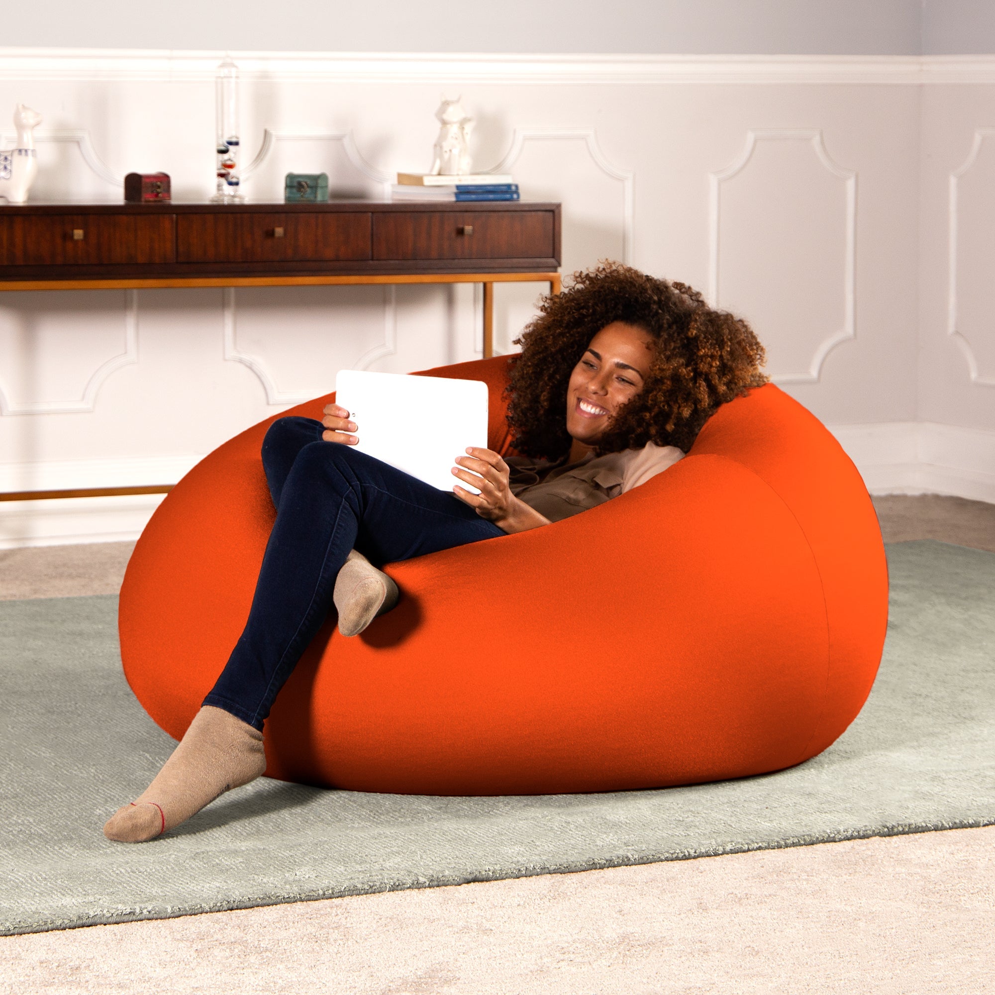 Nimbus Spandex Bean Bag Chair, Large – Brookstone