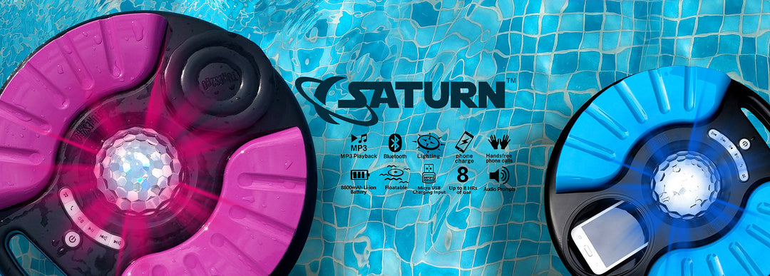 Saturn™ Waterproof Bluetooth Pool/SPA Speaker With Party Lighting